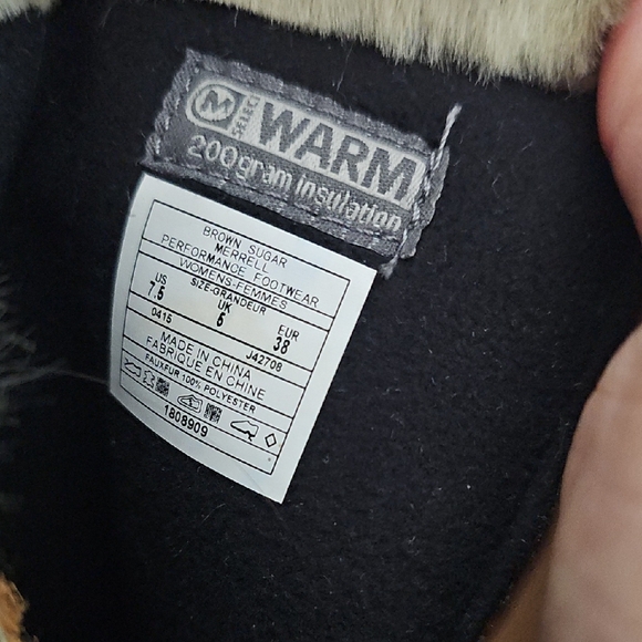 Merrell Women's Brown Winter Boots with Faux Fur - Picture 3 of 4